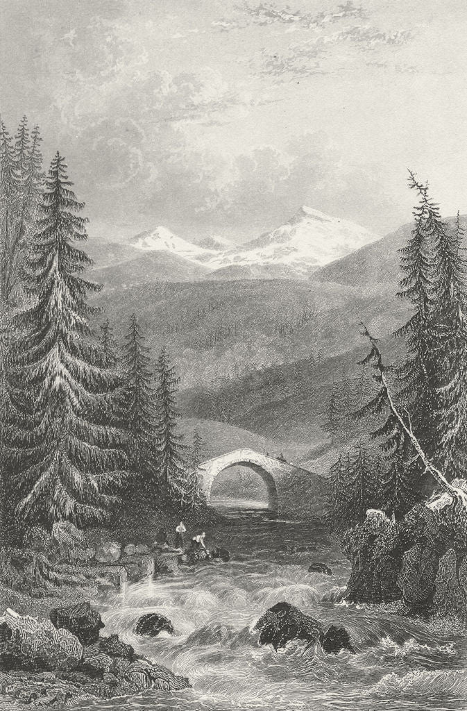 GERMANY. Keystone bridge, Fore Rhine. Tombleson 1830 old antique print picture